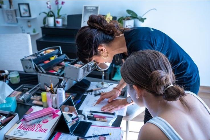 Atelier de maquillage animé par Marine